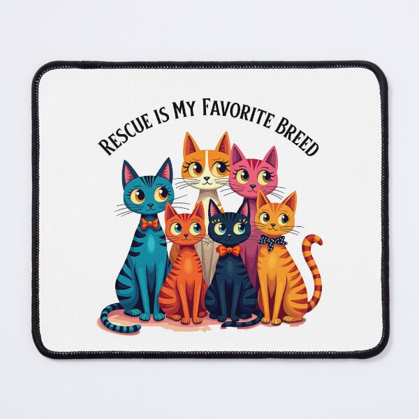 Item preview, Rescue is My Favorite Breed Cat Rescue designed and sold by Sachie's Studio.