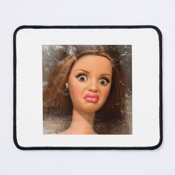 Item preview, Disgusted Doll Meme Face Funny Retro Doll Reaction designed and sold by JenniDammarell.