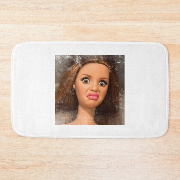 Item preview, Disgusted Doll Meme Face  Funny Retro Doll Reaction  designed and sold by JenniDammarell.