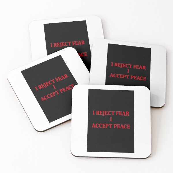Item preview, I Reject Fear I Accept Peace designed and sold by CALMOVERCHAOS88.