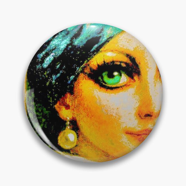 Item preview, Mystic Turquoise Eyes III – Kundalini Light - Right Profile designed and sold by SoulArtSara.