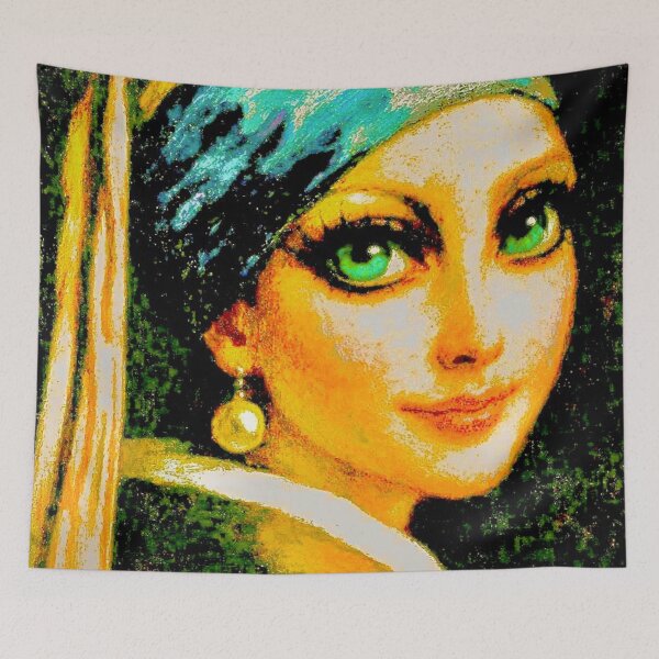 Item preview, Mystic Turquoise Eyes III – Kundalini Light - Right Profile designed and sold by SoulArtSara.