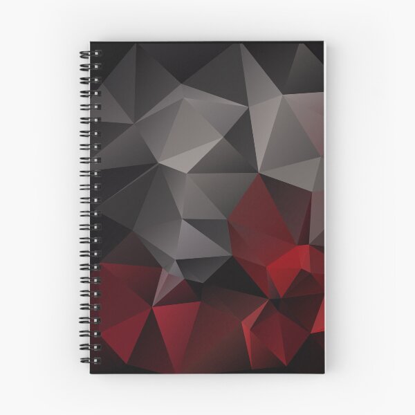 Item preview, Abstract background of triangles polygon wallpaper in black red colors designed and sold by fuzzyfox.