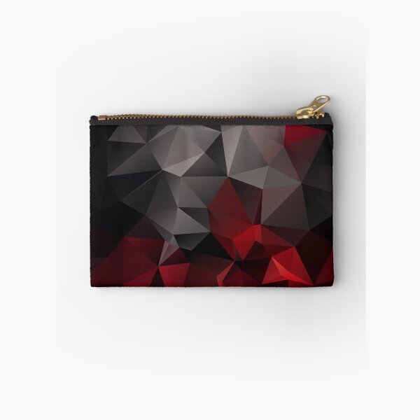 Item preview, Abstract background of triangles polygon wallpaper in black red colors  designed and sold by fuzzyfox.