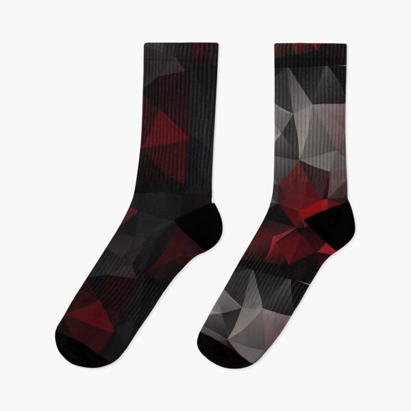 Item preview, Abstract background of triangles polygon wallpaper in black red colors  designed and sold by fuzzyfox.