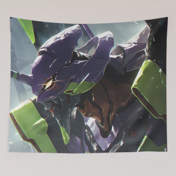 Item preview, Unit 01 Evangelion Mecha Neon Sci Fi Dynamic Portrait designed and sold by mildaclairmo.