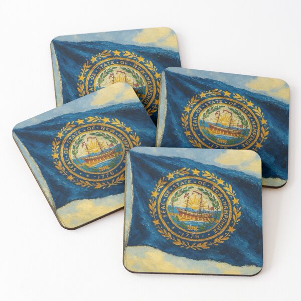 Item preview, New Hampshire State Flag designed and sold by TinCatOutPost.