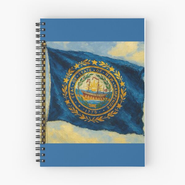 Item preview, New Hampshire State Flag designed and sold by TinCatOutPost.