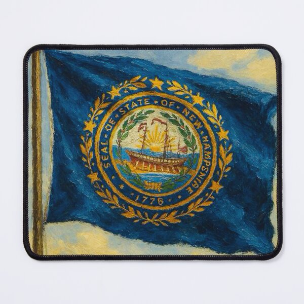 Item preview, New Hampshire State Flag designed and sold by TinCatOutPost.
