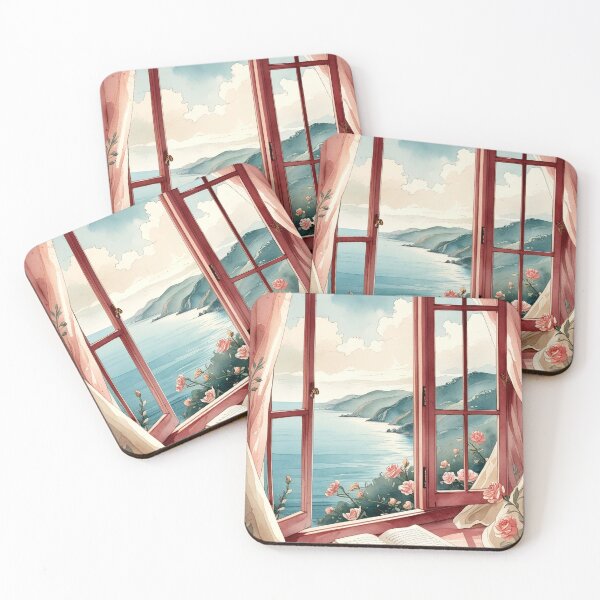 Item preview, Quiet Landscape Window – Classical Poetry Reflective Art designed and sold by semenol.