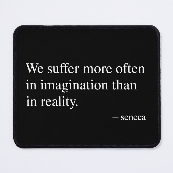 Item preview, Suffer Less – Seneca Stoic Quote Minimalist T-Shirt (White Font) designed and sold by TshirtsLabs.