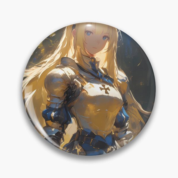 Artikelvorschau, Ais Wallenstein Danmachi Ritterrüstung Blumenfeld Goldenes Licht entworfen und verkauft von mildaclairmo.