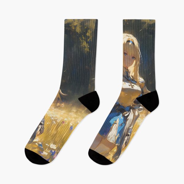 Item preview, Ais Wallenstein Danmachi Knight Armor Flower Field Golden Light designed and sold by mildaclairmo.