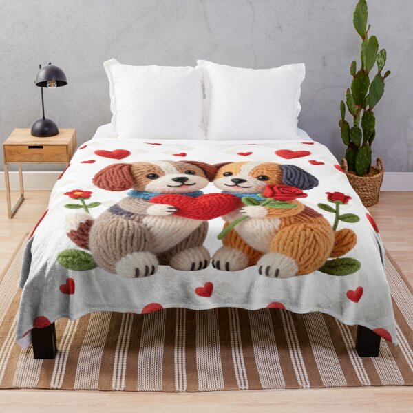 Item preview, Copy of Cute Dogs Holding a Rose Valentines Day designed and sold by Modern-Tropical.