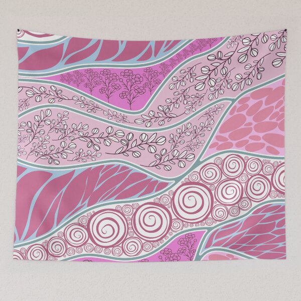 Item preview, Aboriginal Urban Bush Plant Pink designed and sold by AboriginalartVI.