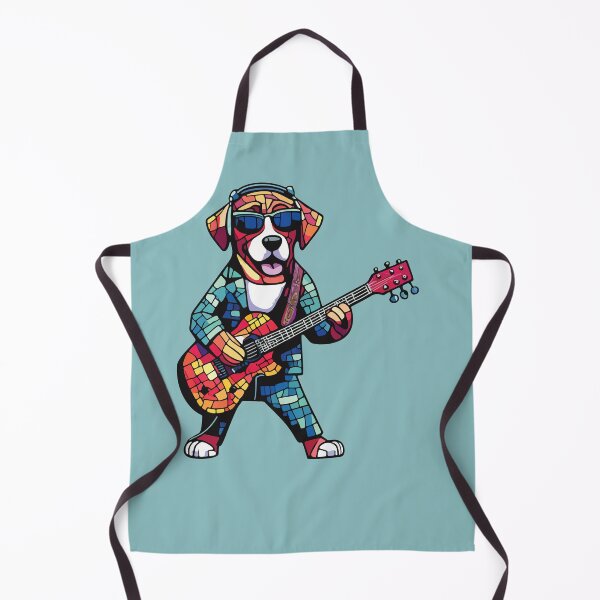 Item preview, musical star dog mosaic designed and sold by designmari.