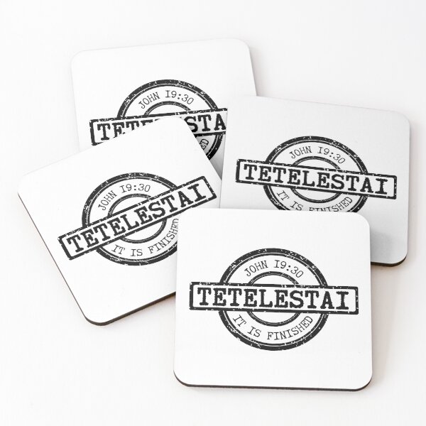 Item preview, Tetelestai – It Is Finished – John 19:30 - Black Design designed and sold by MoriaStore.