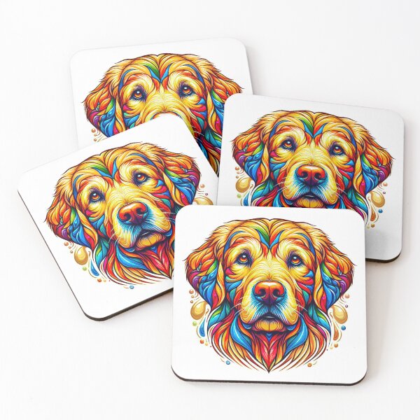 Item preview, Colorful of Golden Retriever designed and sold by Mike-YG.