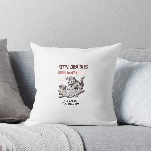 Item preview, Funny Kitty Biscuits Bakery Shirt, We Knead Em You Knead Em Shirt, Cat Owner Tee, Cute Cat Baking Shirt, Humorous Bakery Ca designed and sold by Cozy Cat Collective.