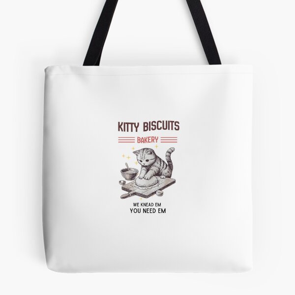 Item preview, Funny Kitty Biscuits Bakery Shirt, We Knead Em You Knead Em Shirt, Cat Owner Tee, Cute Cat Baking Shirt, Humorous Bakery Ca designed and sold by Cozy Cat Collective.