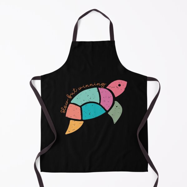 Item preview, Slow But Winning - Colorful Turtle Motivation & Slow Living Quote designed and sold by Verse & Vibes.