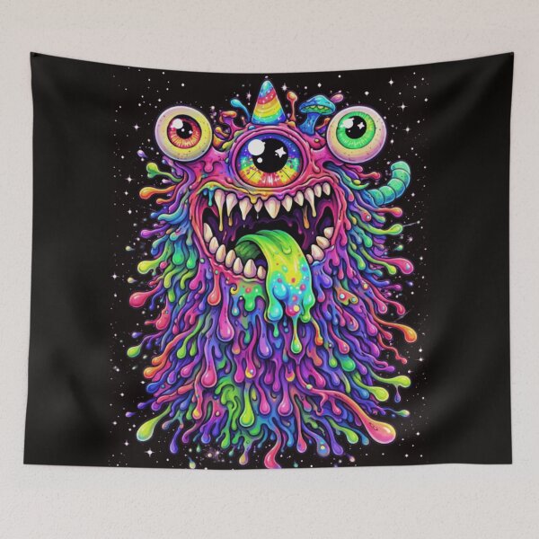 Item preview, Trippy Colorful Creature Cartoon Art designed and sold by chofhak.