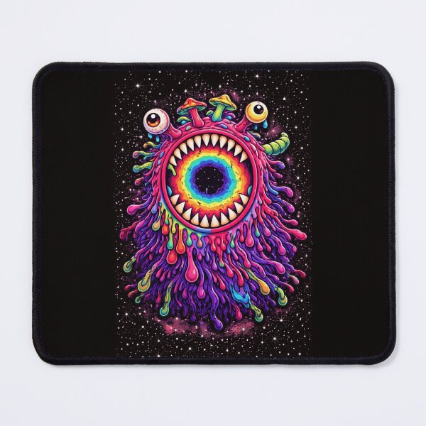 Item preview, Cosmic Psychedelic Monster – Trippy Rainbow Portal Creature Art designed and sold by chofhak.