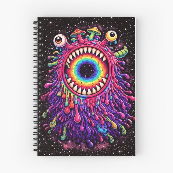 Item preview, Cosmic Psychedelic Monster – Trippy Rainbow Portal Creature Art designed and sold by chofhak.