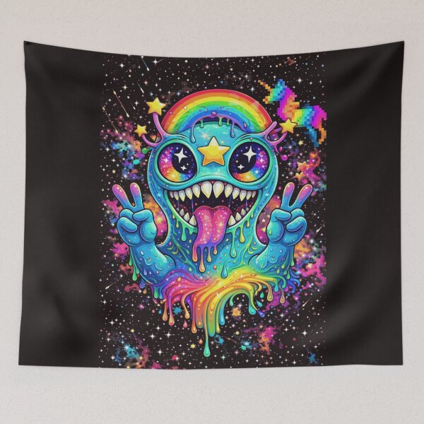 Item preview, Psychedelic Rainbow Void Monster designed and sold by chofhak.