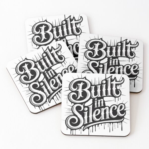 Item preview, Built In Silence – Powerful Minimal Typography for Apparel designed and sold by NewUSShop.