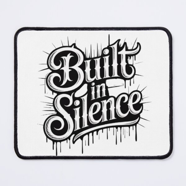 Item preview, Built In Silence – Powerful Minimal Typography for Apparel designed and sold by NewUSShop.