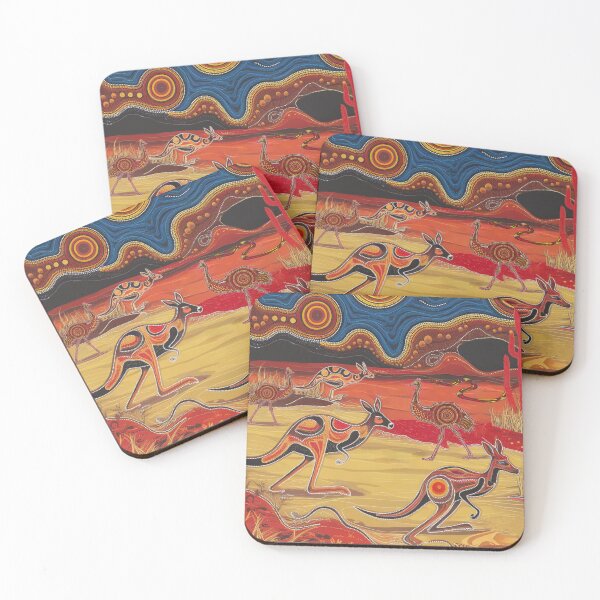Item preview, Aboriginal Urban kangaroo designed and sold by AboriginalartVI.
