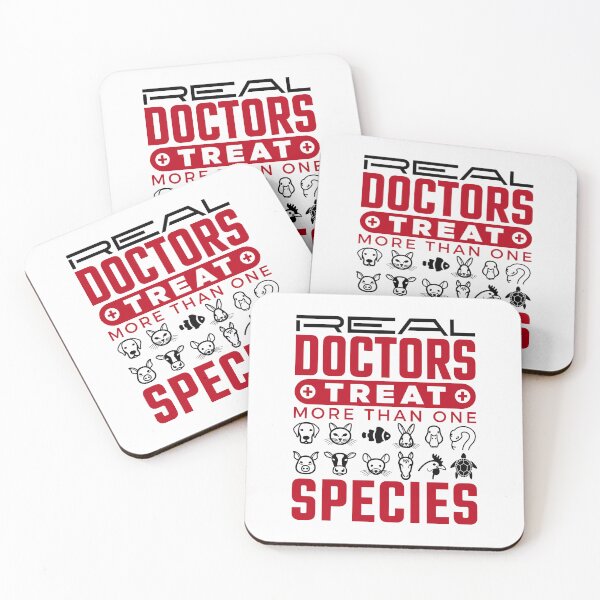 Item preview, Real Doctors Treat More than One Species Veterinarian  designed and sold by jaygo.