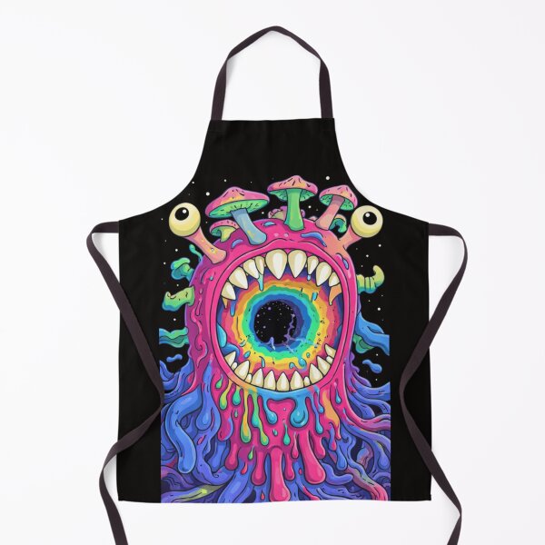 Item preview, Psychedelic Rainbow Void Monster – Trippy Cosmic Creature Art designed and sold by chofhak.