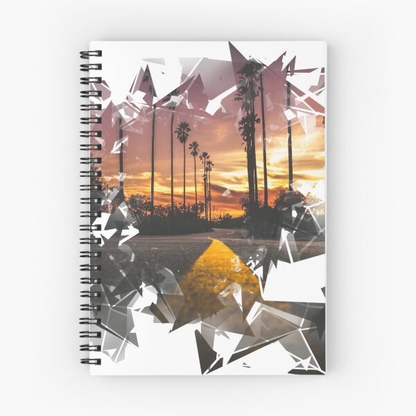 Item preview, Patrón de fragmento de palmeras al atardecer designed and sold by Grathicks.