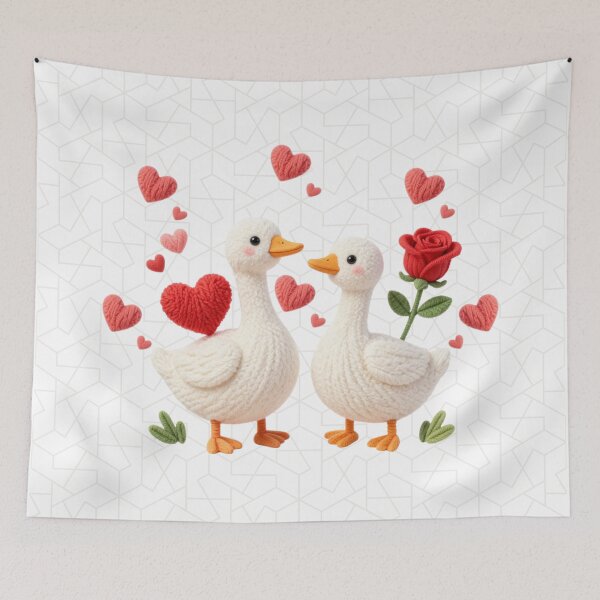Item preview, Copy of Cute Goose Holding a Rose Valentines Day designed and sold by Modern-Tropical.