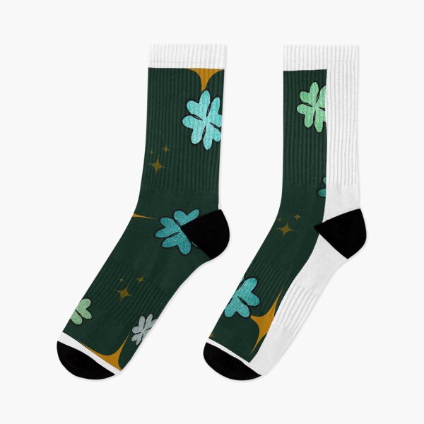 Aperçu de l'œuvre Motif de trèfle et d'étoiles de la Saint-Patrick créée et vendue par Ink & Kind Studio.