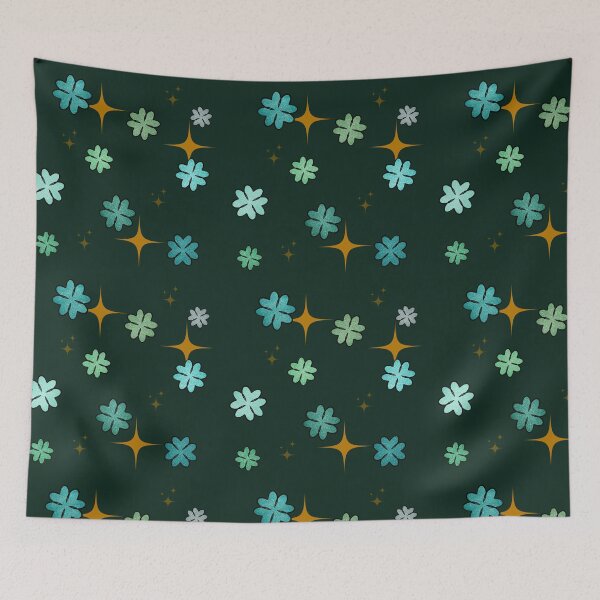Item preview, St Patrick’s Clover and Stars Pattern designed and sold by Ink & Kind Studio.