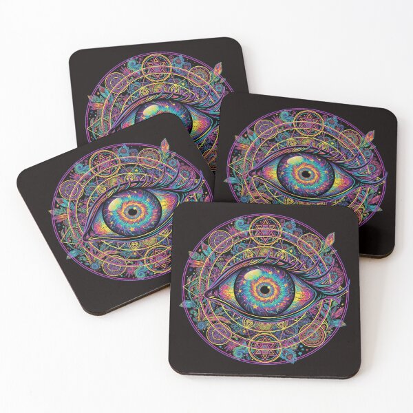 Item preview, Psychedelic eye in cosmic space t-shirt  designed and sold by YasArtStudio.