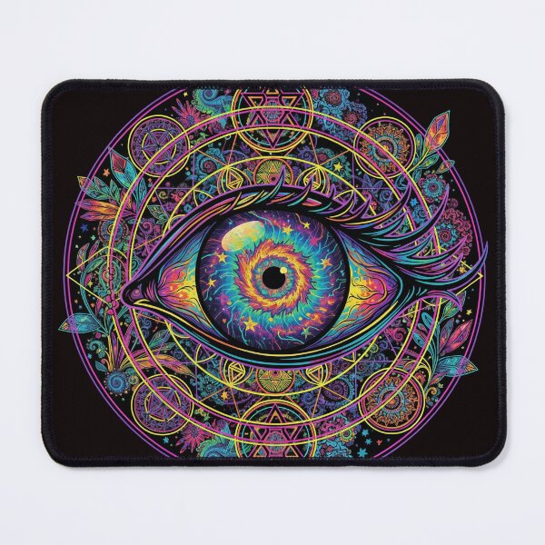 Item preview, Psychedelic eye in cosmic space t-shirt designed and sold by YasArtStudio.