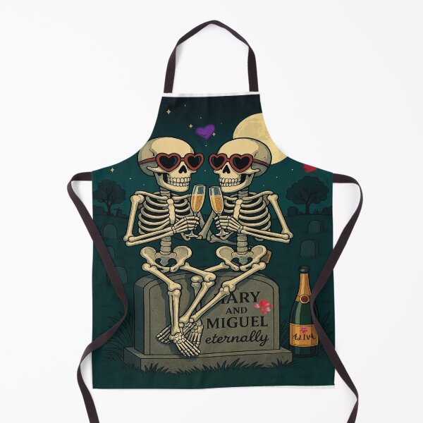 Item preview, Eternal Love Skeletons Under Moonlight designed and sold by Mindful56.