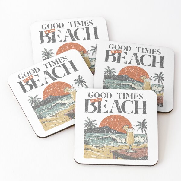 Item preview, Vintage Tropical Vacation Cocktail Graphic T-shirt - Good Times At The Beach designed and sold by dakaseli.