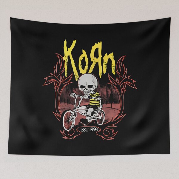 Item preview, Korn Nu Metal Band Skeleton Bike Ride Vintage Rock designed and sold by bakham.