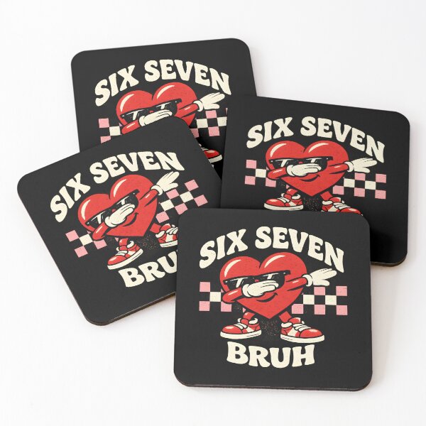 Item preview, Retro Heart Dabbing Six Seven Bruh Design designed and sold by VampimorPH.