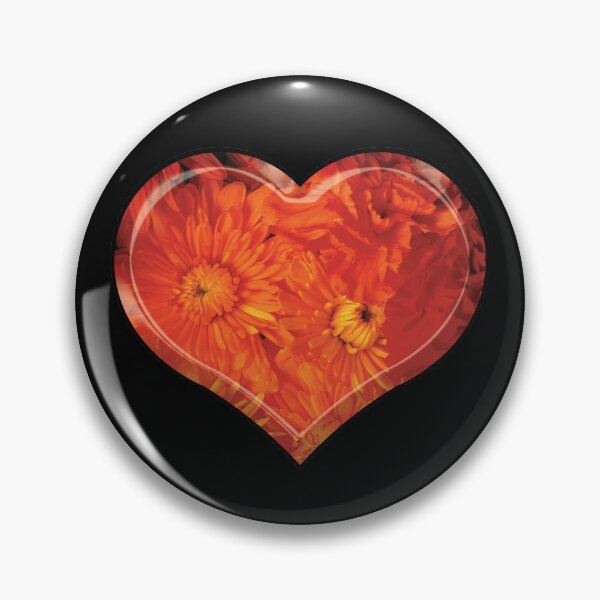 Aperçu de l'œuvre 3D Heart Fire Flowers créée et vendue par KAUniqueDesigns.