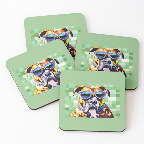 Item preview, Bulldog cool mosaic designed and sold by designmari.