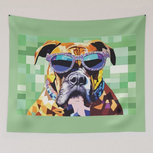 Item preview, Bulldog cool mosaic designed and sold by designmari.