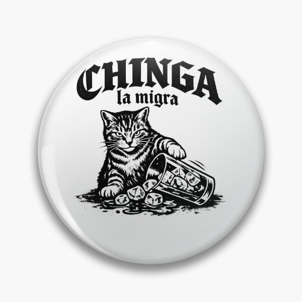 Item preview, Chinga La Migra Cat Art designed and sold by VampimorPH.