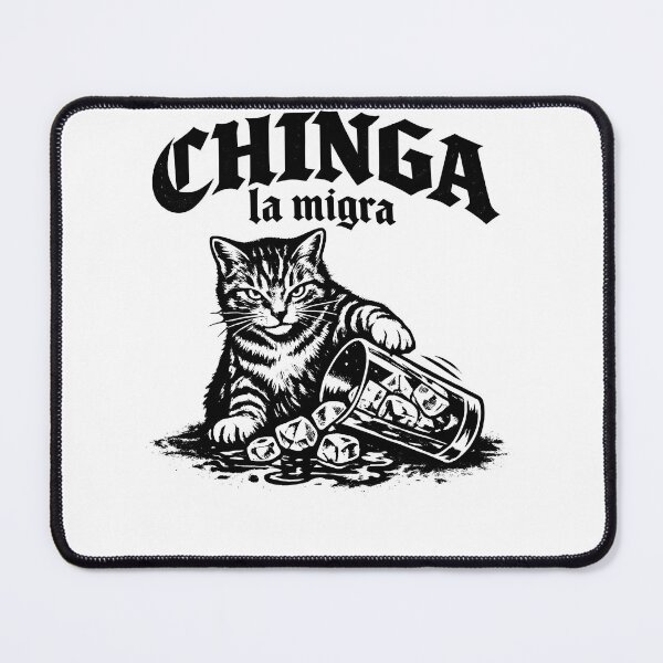 Item preview, Chinga La Migra Cat Art designed and sold by VampimorPH.