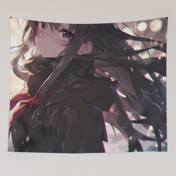 Item preview, Yukino Yukinoshita Oregairu Winter Scarf City Lights designed and sold by mildaclairmo.